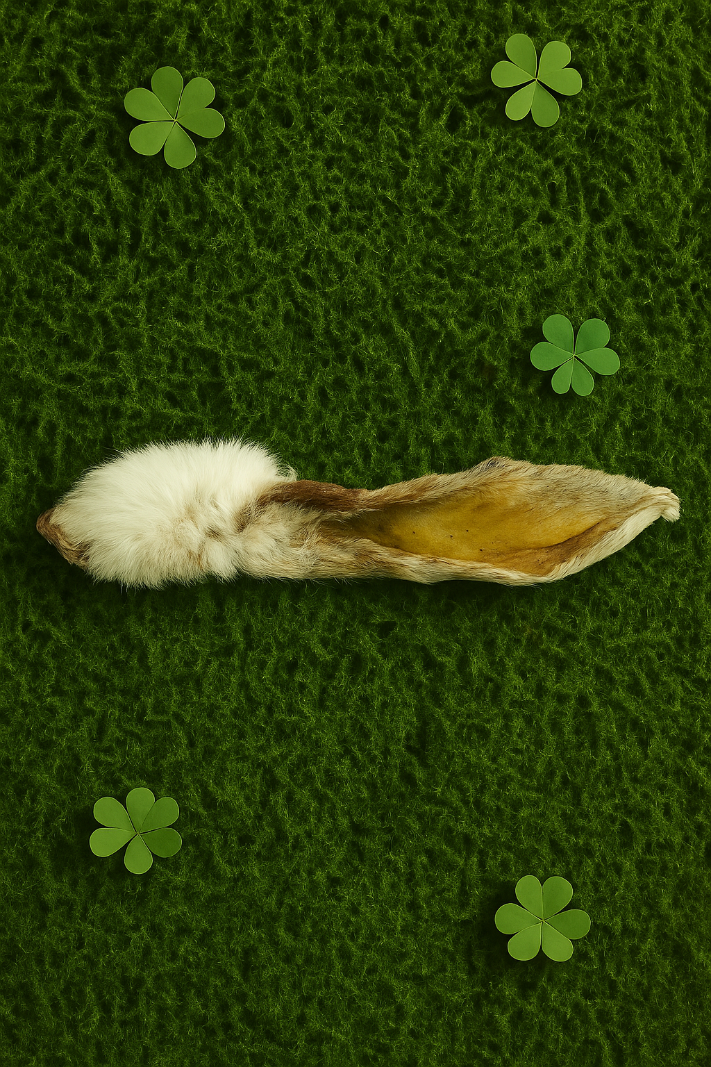 Orejas y patas de conejo deshidratadas